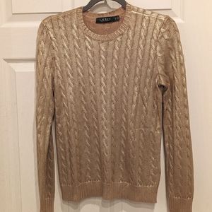 Lauren Ralph Lauren Gold Sweater